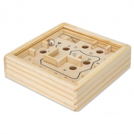 labirinto bolas uma caixa madeira