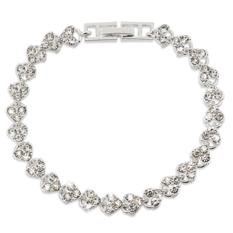 Pulseira de joias com cristais