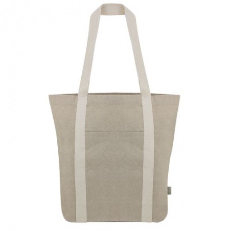 Bolsa com alças de algodão reciclado