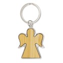 Chaveiro de bambu em forma de anjo