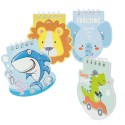 Conjunto de 8 cadernos para crianças com animais infantis