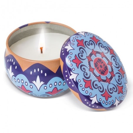 Conjunto de 12 velas aromáticas com tampa
