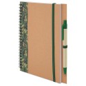 Caderno e caneta de papelão reciclado a5