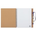 Caderno e caneta de papelão reciclado a5