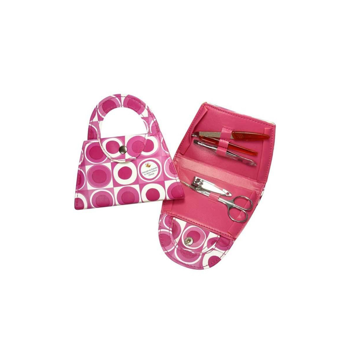 Conjunto de manicure em bolsa personalizada para brindes promocionais