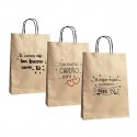 Bolsas de Papel Kraft com Mensagens Um Toque Especial para seus Presentes