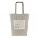 Bolsa de algodão grande com bolso