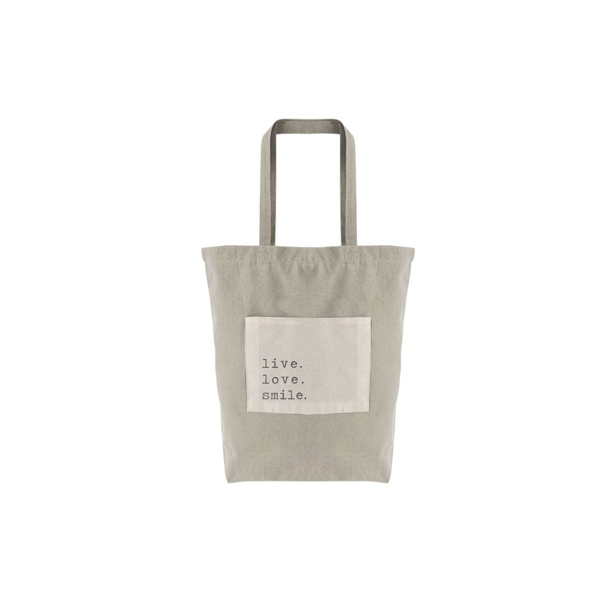 Bolsa de algodão grande com bolso
