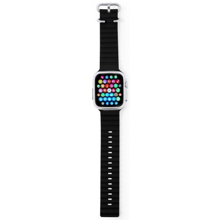 Relógio inteligente multifuncional com pulseira de silicone