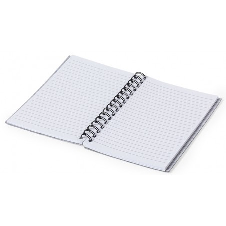Caderno com anéis e folha de linhas