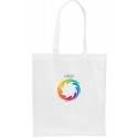 Bolsa personalizada com logotipo ou foto colorida e texto para casamentos, batizados, comunhões e aniversários.