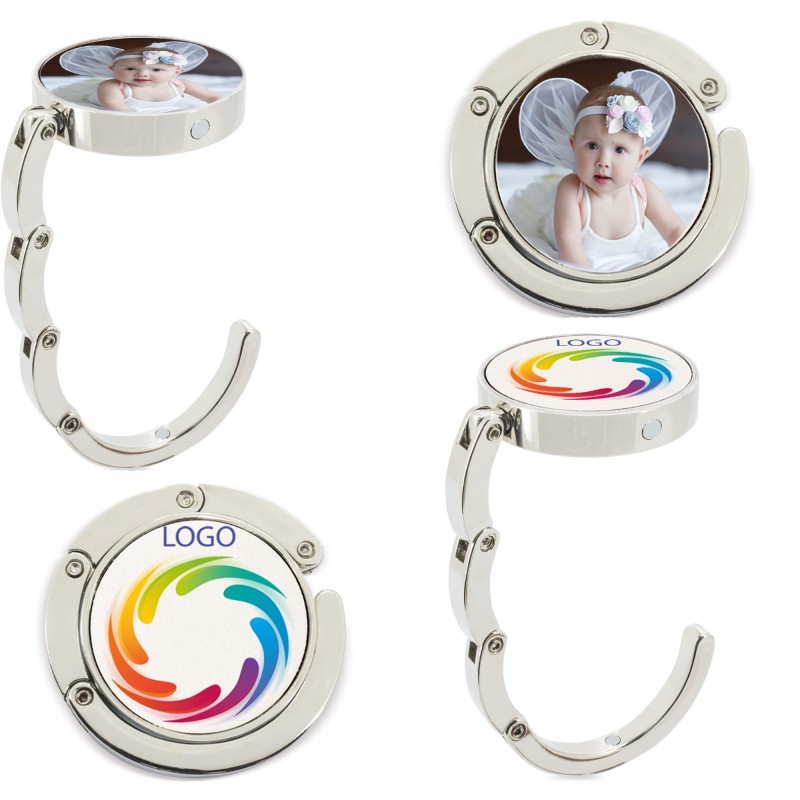 Cabide de bolsa personalizado com logotipo ou foto colorida