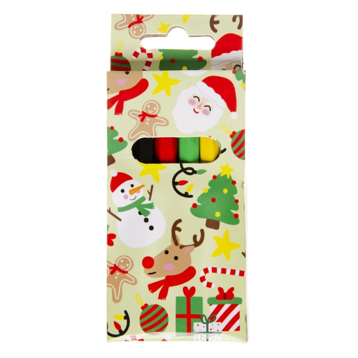 Lápis de Natal coloridos para colorir