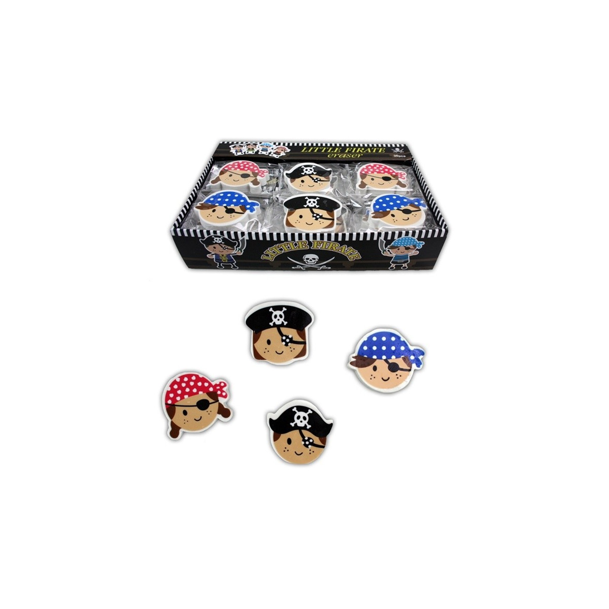 Borrador com forma de pirata