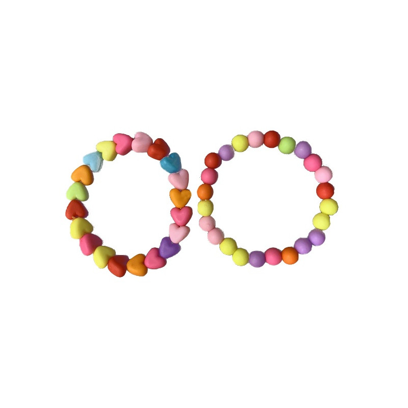 Pulseiras com contas para meninas