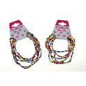 Pacote de 6 pulseiras pequenas bolas coloridas