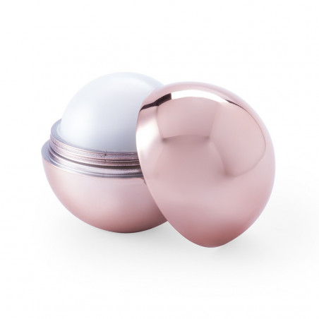 Bálsamo labial Sphere com envelope kraft verde e adesivos de casamento personalizados