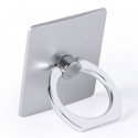 Porta anel móvel apresentado em bolsa de camurça e adesivo personalizado
