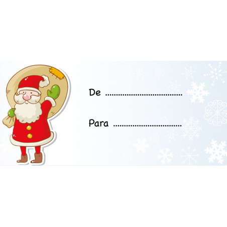 Chaveiro de tronco de madeira apresentado em envelope kraft vermelho com adesivo para o natal