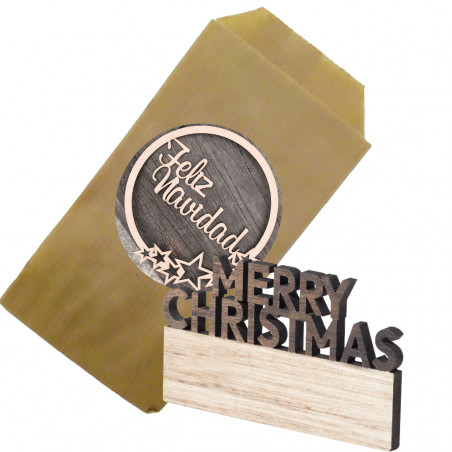 imã natal geladeira apresentado envelope presente com adesivo pessoal