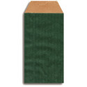 Pequeno quadro de madeira de natal em envelope verde kraft design e adesivo personalizado com sua imagem