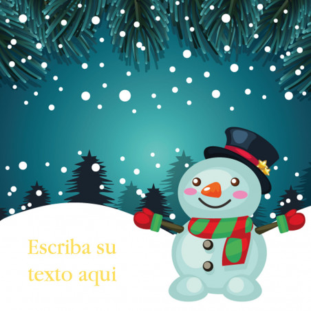 Jogo de habilidade com peças de madeira com adesivo de Natal personalizável e bolsa de presente