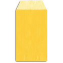 Bola de brinquedo pegajosa em envelope de presente amarelo e adesivo para personalizar