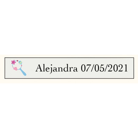 Baralho personalizado com adesivos de batizado