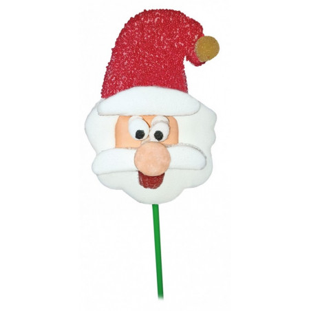 Pirulito de gelatina em formato de Papai Noel