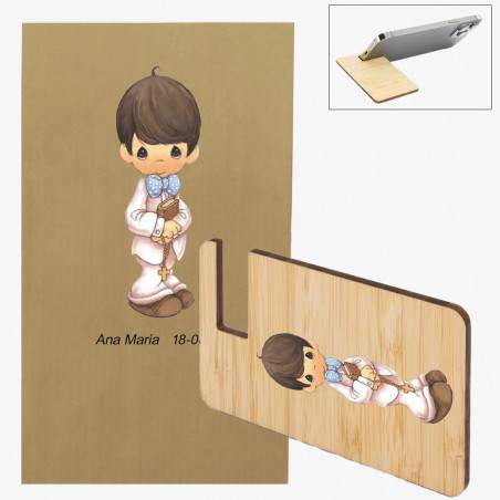 Suporte plano para celular decorado com adesivos de...