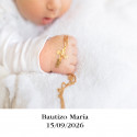 Adesivo personalizado 5 x 5 com foto e texto