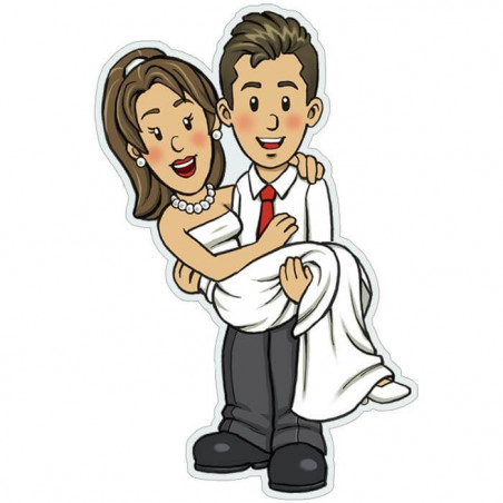 Garrafa de água térmica com adesivos de casamento com texto personalizado