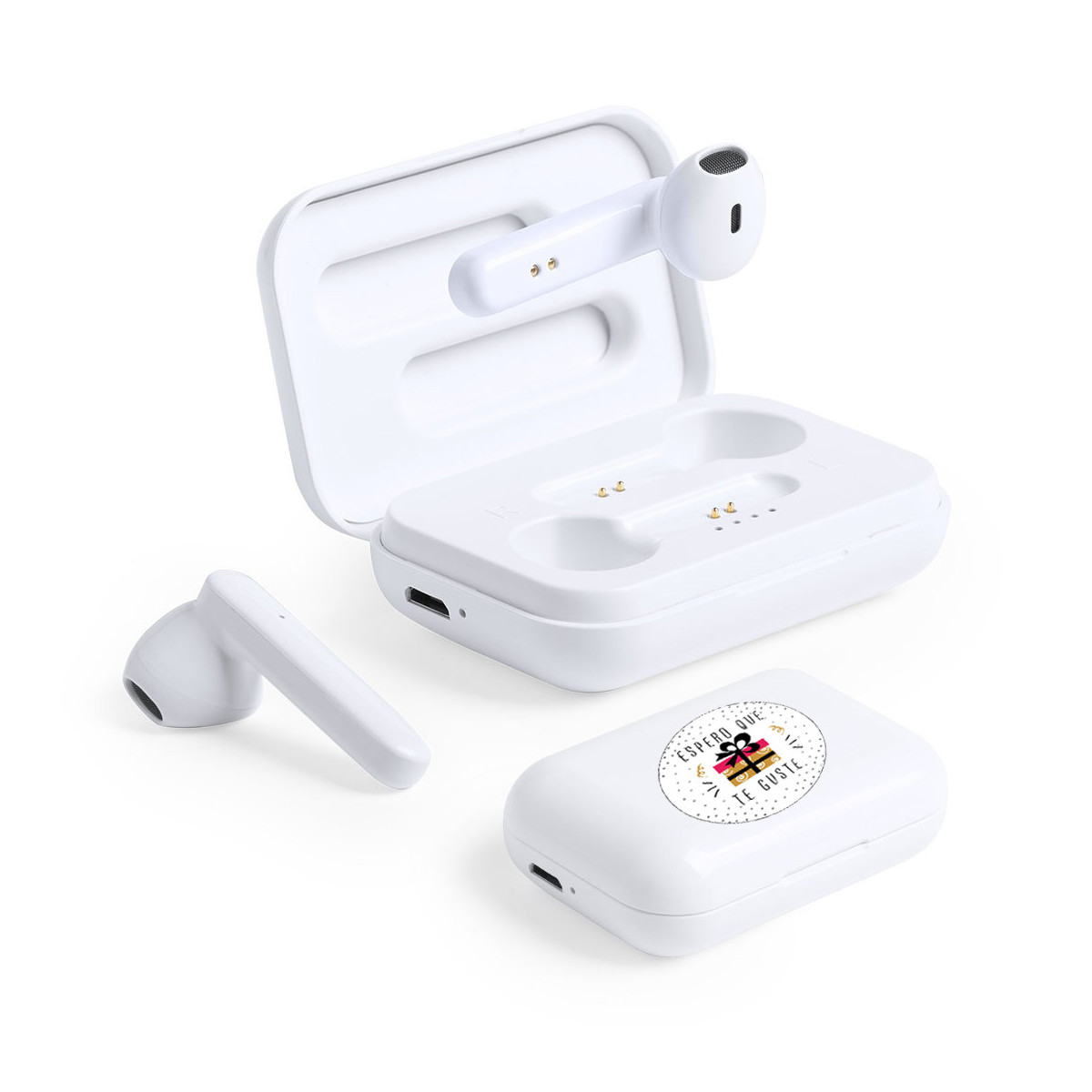 Fones de ouvido sem fio bluetooth com adesivo para presente de adolescentes