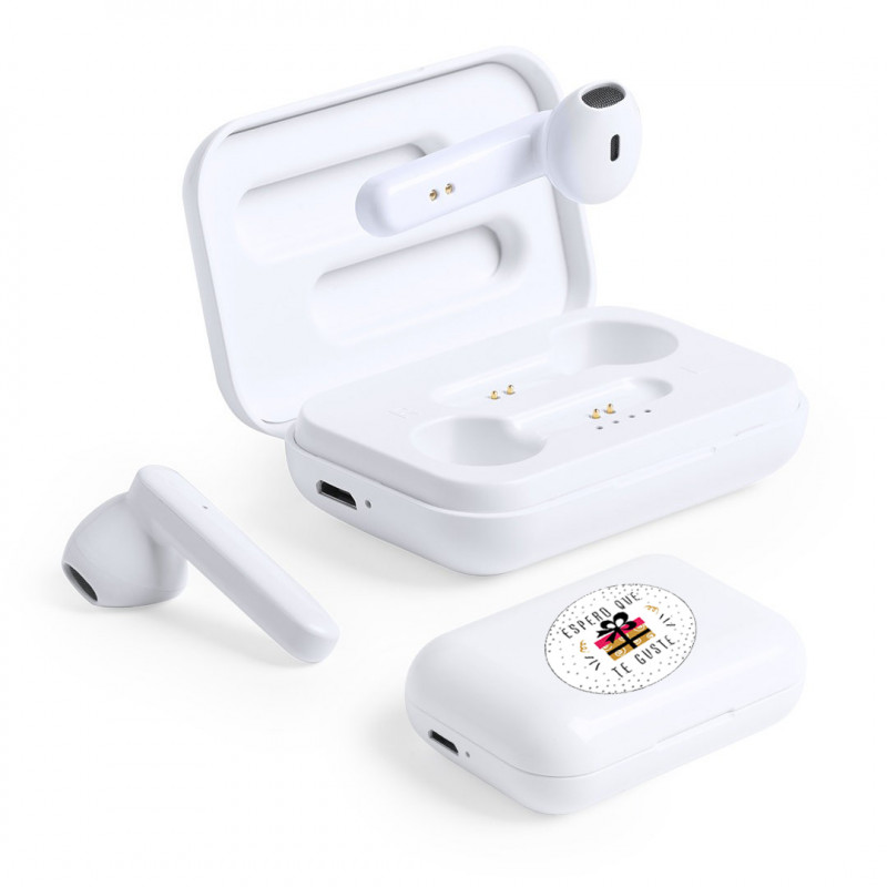 Fones de ouvido sem fio bluetooth com adesivo para presente de adolescentes