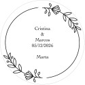 Tabuleiro de damas com peças magnéticas apresentado em envelope preto de presente com adesivo personalizado