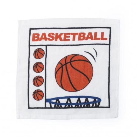 Toalhas em formato de bola esportiva como detalhe para os jogos olímpicos com adesivo