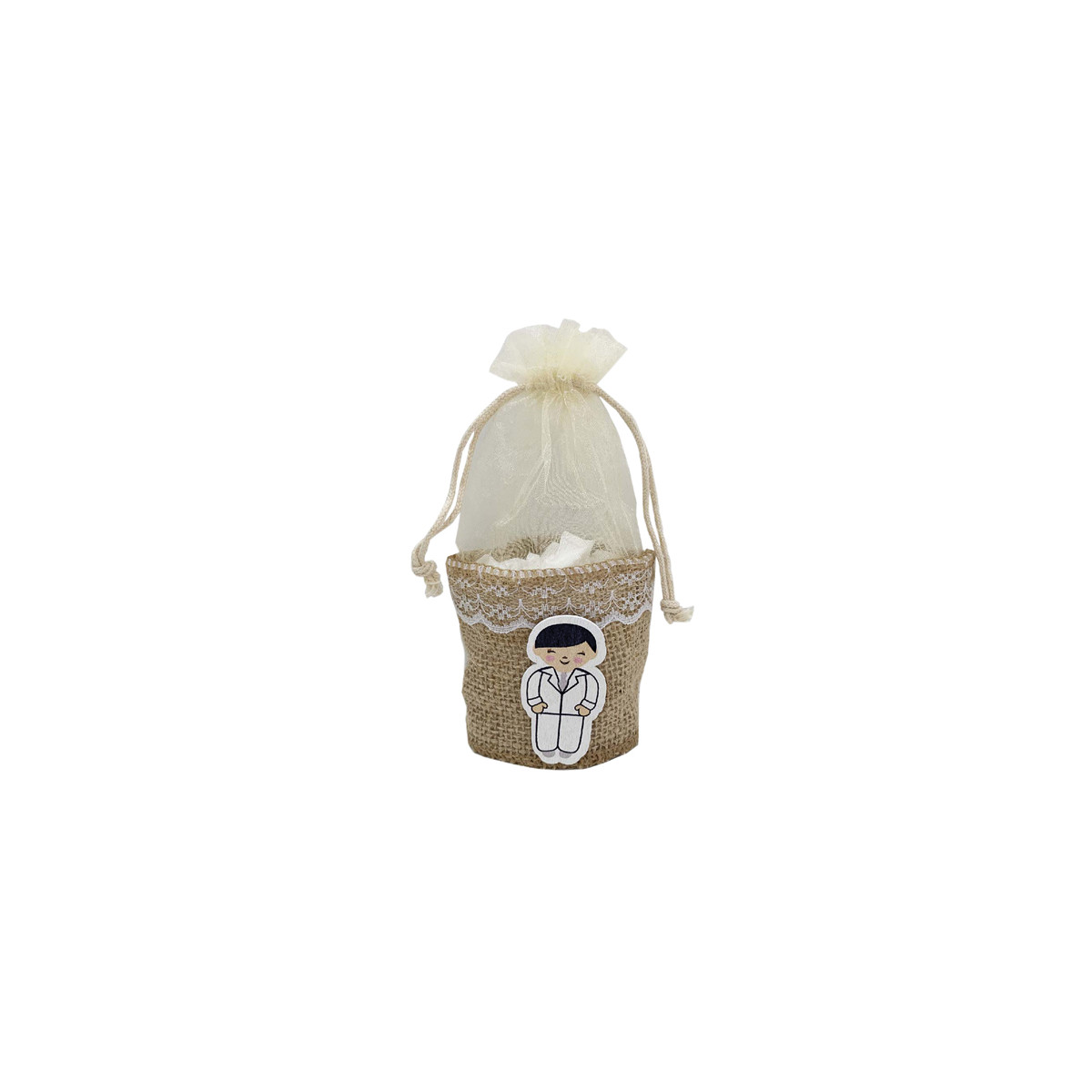 Bolsa de comunhão menino com cesta
