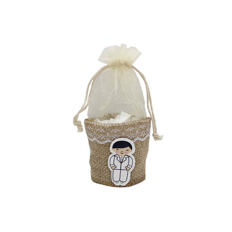 Bolsa de comunhão menino com cesta