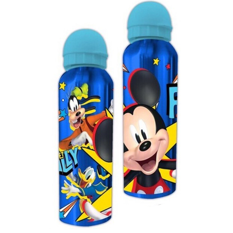 Botella de água metálica para criança Mickey Mouse