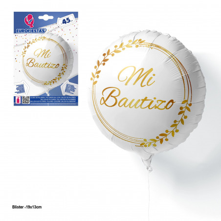 Globo foil para batizado