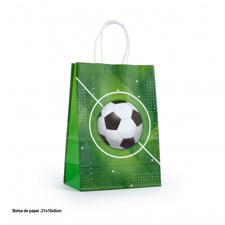 Sacola de presente de futebol