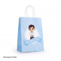 Bolsa de papel para a primeira comunhão em azul