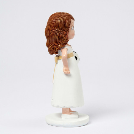 Figura de bolo comunhão futebolista