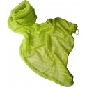 Lenço verde feminino em bolsa com adesivo emotivo para detalhe de aposentadoria