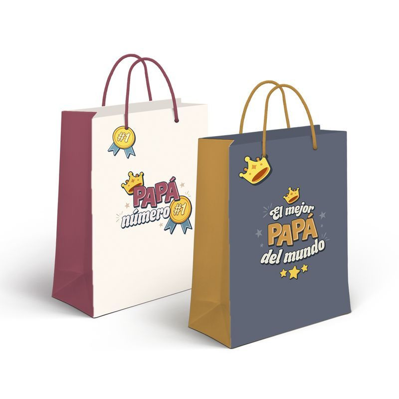 Bolsas de papel bonitas para o dia dos pais