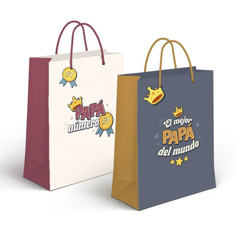 Bolsa de papel para o dia dos pais