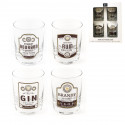 Conjunto de copos de cristal para bebidas