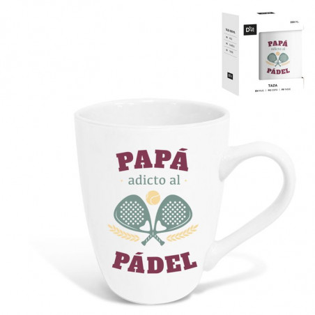 Caneca para pais que jogam pádel