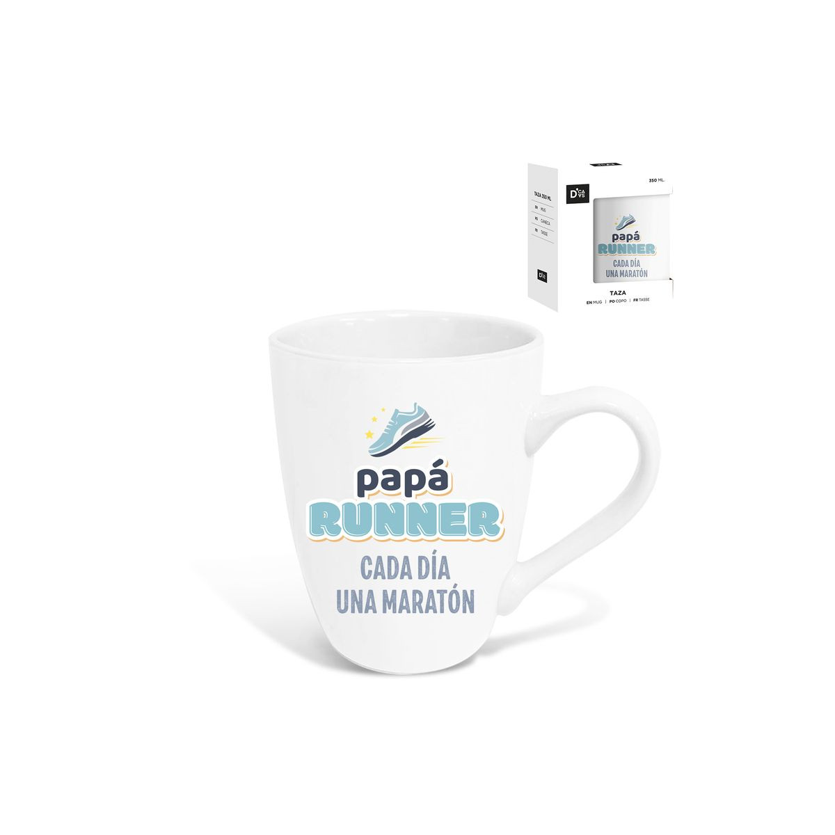 Caneca para o dia dos pais corredor