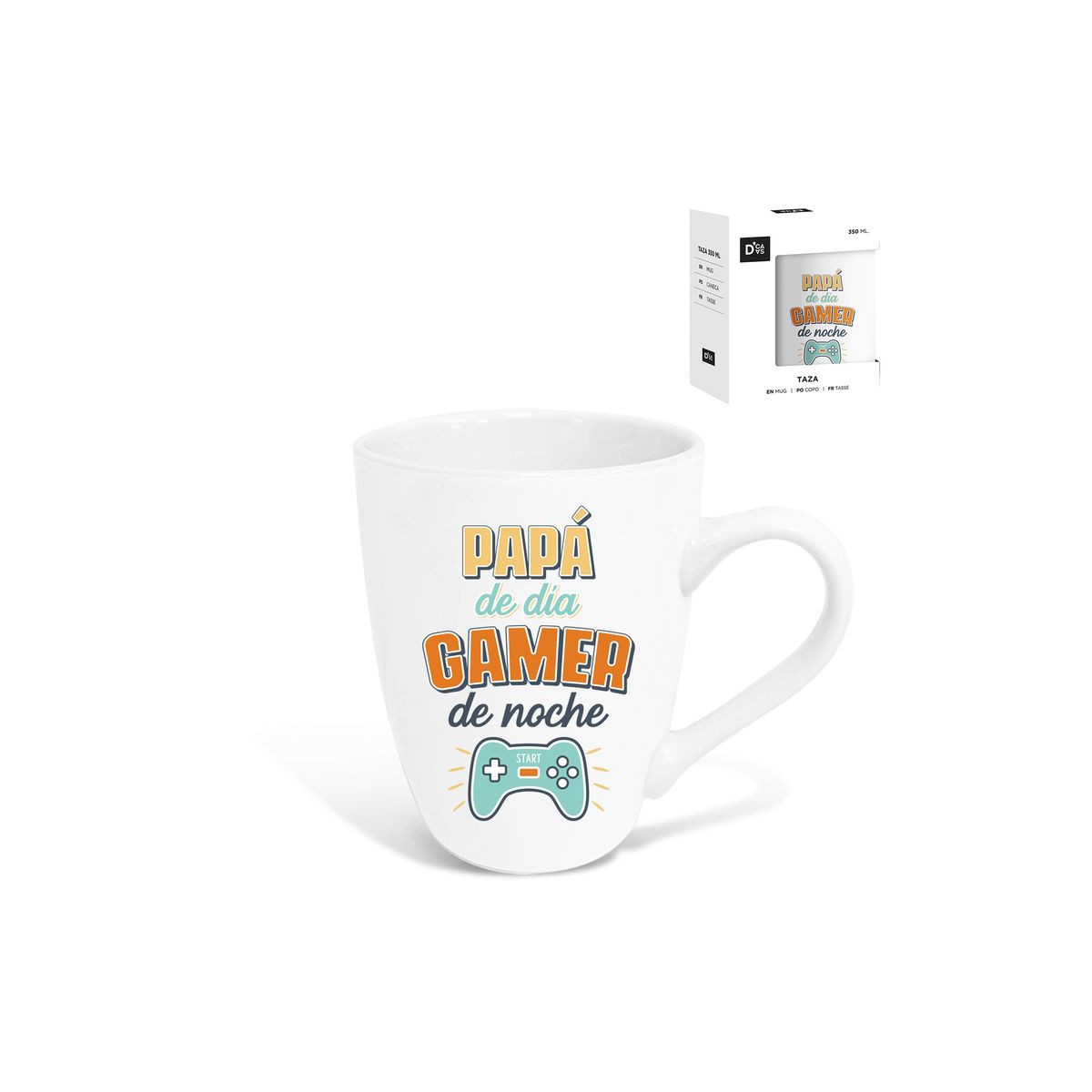 Caneca dia dos pais com frase gamer